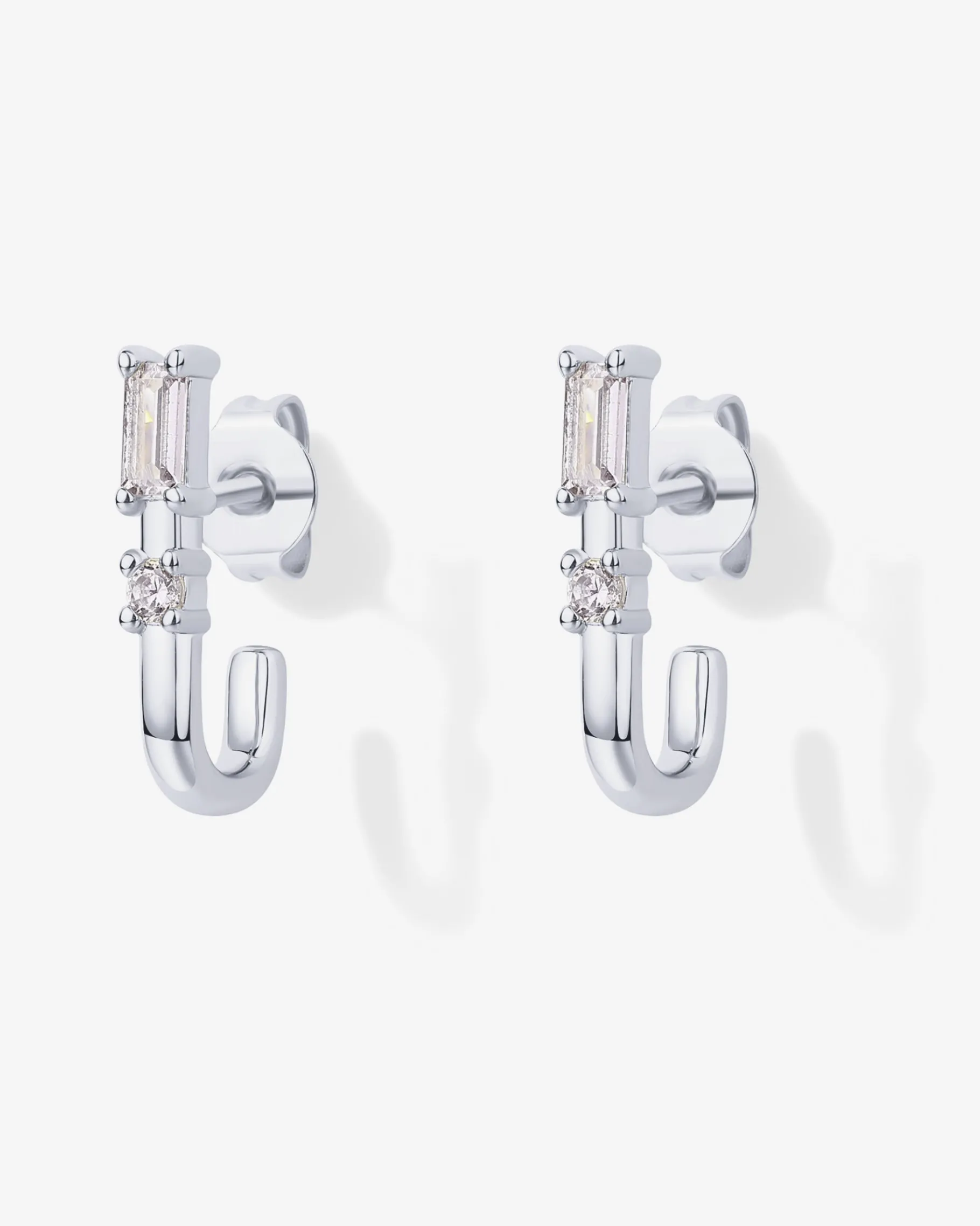 PAVOI Huggies-Baguette Half Huggie Earrings