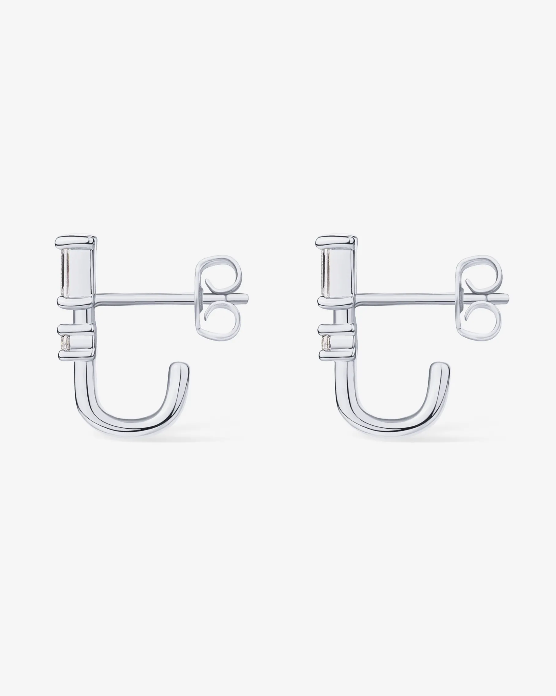 PAVOI Huggies-Baguette Half Huggie Earrings