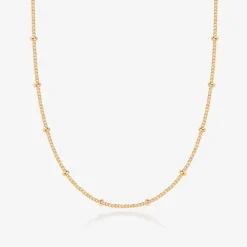 PAVOI Chains-Ball Station Necklace