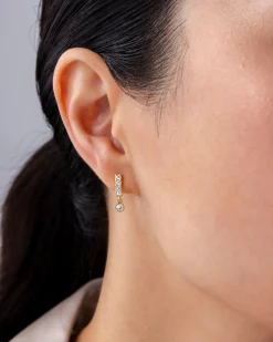 PAVOI Dangle & Threader|Flat Backs-Bar Bezel Drop Shimmer Screwbacks
