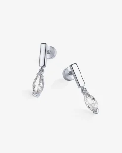 PAVOI Dangle & Threader|Flat Backs-Bar Drop Dangle Screwbacks