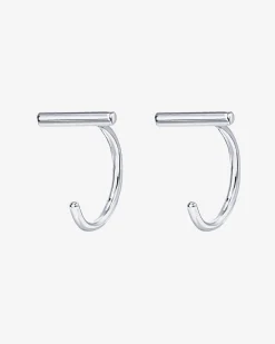 PAVOI Huggies-Bar Half Hoop Huggie