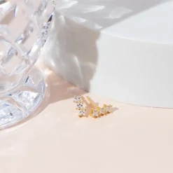 PAVOI Studs-Bar Princess Cut Studs