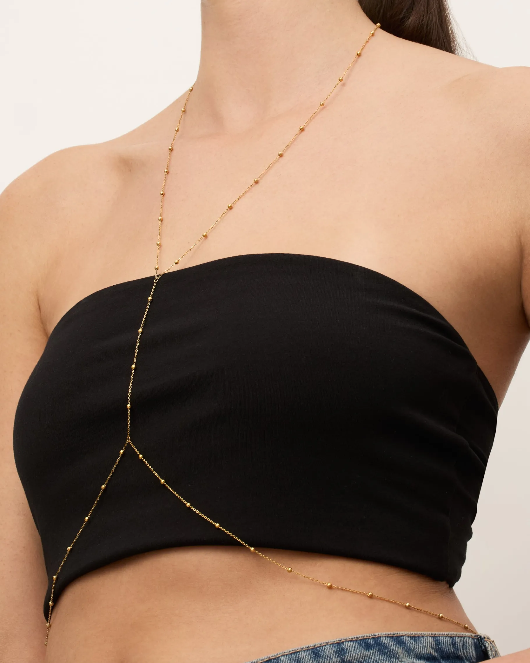 PAVOI Body Chains-Beaded Layered Body Chain