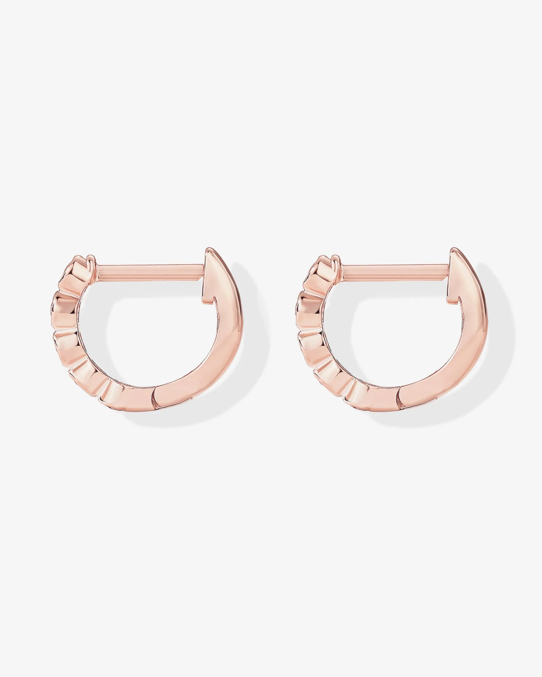 PAVOI Huggies-Bezel Set Huggies