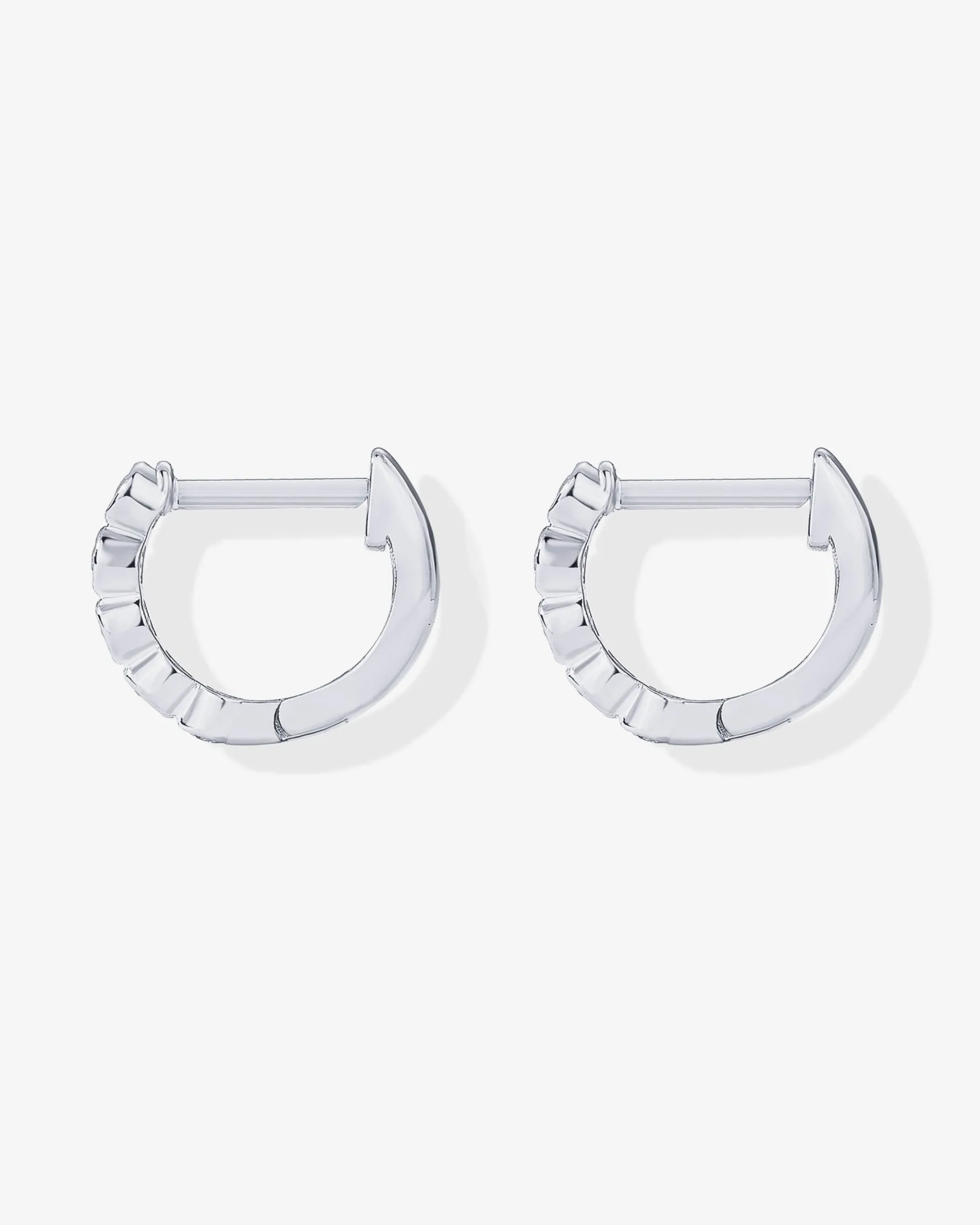 PAVOI Huggies-Bezel Set Huggies