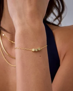 PAVOI Chain-BFF-ILYSM Cube Bracelet