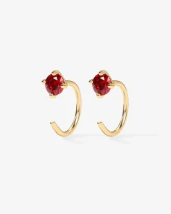 PAVOI Huggies-Boho Colored Half Hoop Earrings