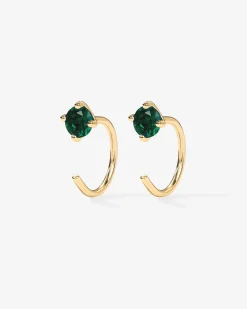 PAVOI Huggies-Boho Colored Half Hoop Earrings