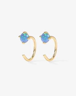 PAVOI Huggies-Boho Colored Half Hoop Earrings