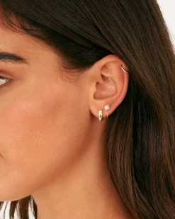 PAVOI Huggies-Boho Colored Half Hoop Earrings