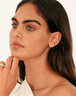 PAVOI Huggies-Boho Colored Half Hoop Earrings