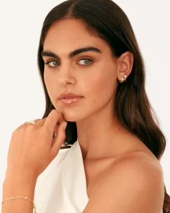 PAVOI Huggies-Boho Colored Half Hoop Earrings