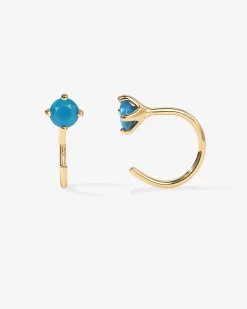 PAVOI Huggies-Boho Colored Half Hoop Earrings