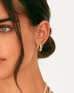 PAVOI Huggies-Boho Colored Half Hoop Earrings