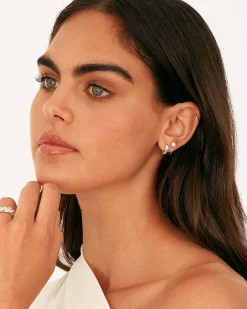 PAVOI Huggies-Boho Colored Half Hoop Earrings