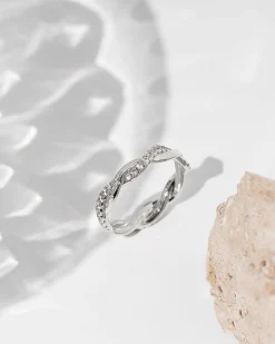 PAVOI Stackable|Eternity-Braided Eternity Band