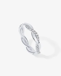 PAVOI Stackable|Eternity-Braided Eternity Band
