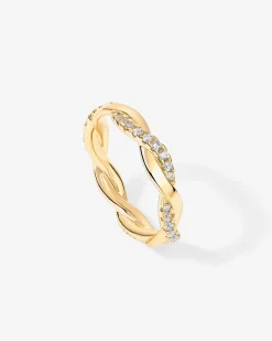 PAVOI Stackable|Eternity-Braided Eternity Band