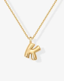 PAVOI Pendants|Charms-Bubble Initial Pendant