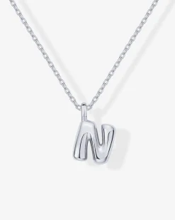 PAVOI Pendants|Charms-Bubble Initial Pendant