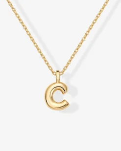 PAVOI Pendants|Charms-Bubble Initial Pendant