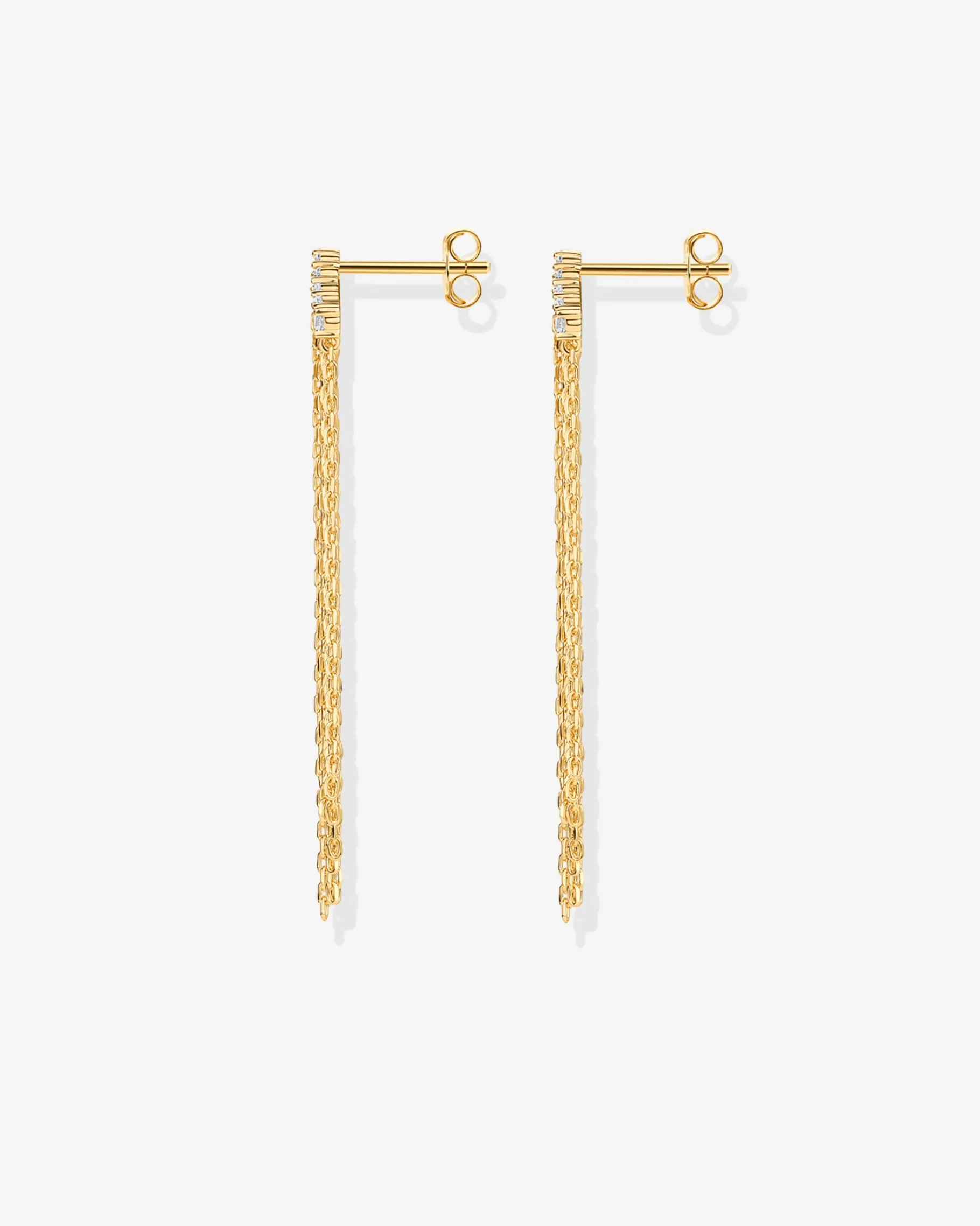 PAVOI Chain Earrings|Statement-Chain Crawler Dangle Earrings