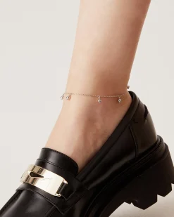 PAVOI All Anklets|Chain-Charm Link Round Gold Anklet