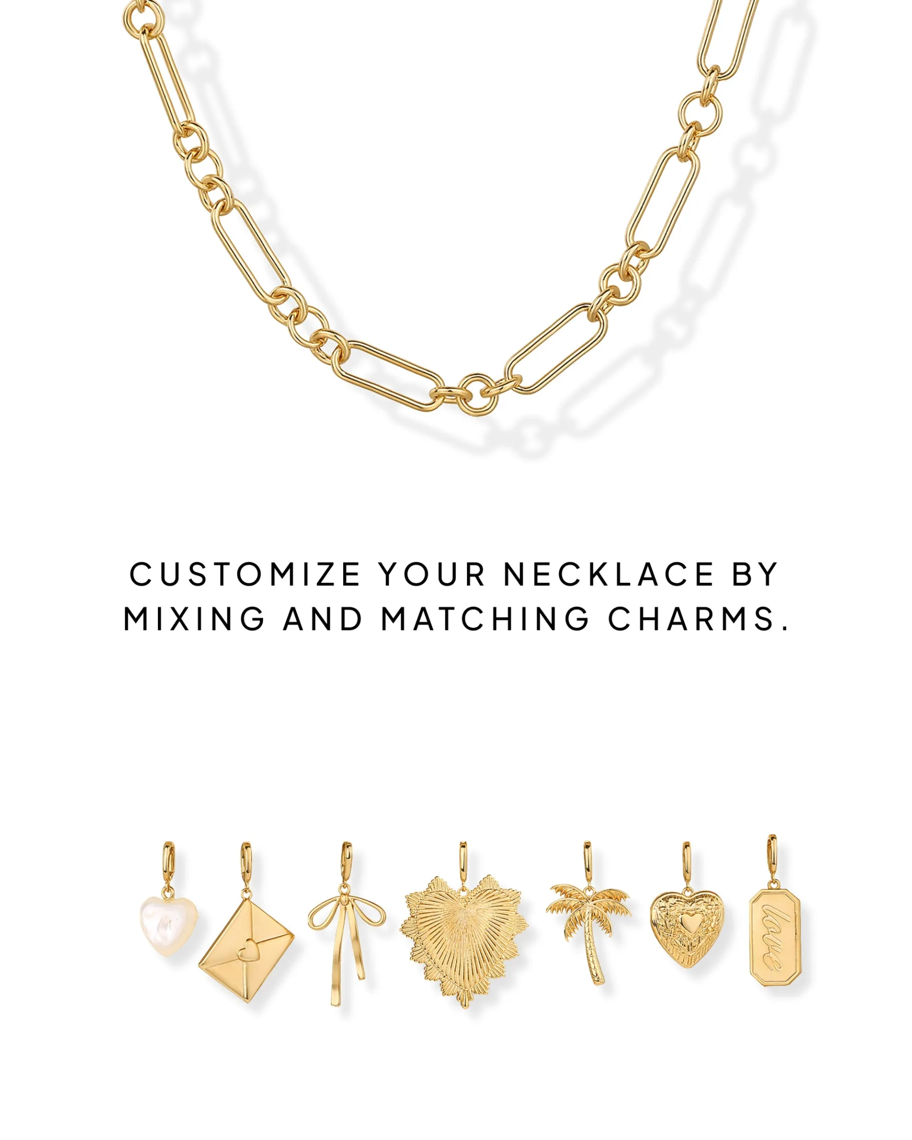 PAVOI Pendants|Chains-Chunky Charm Necklace
