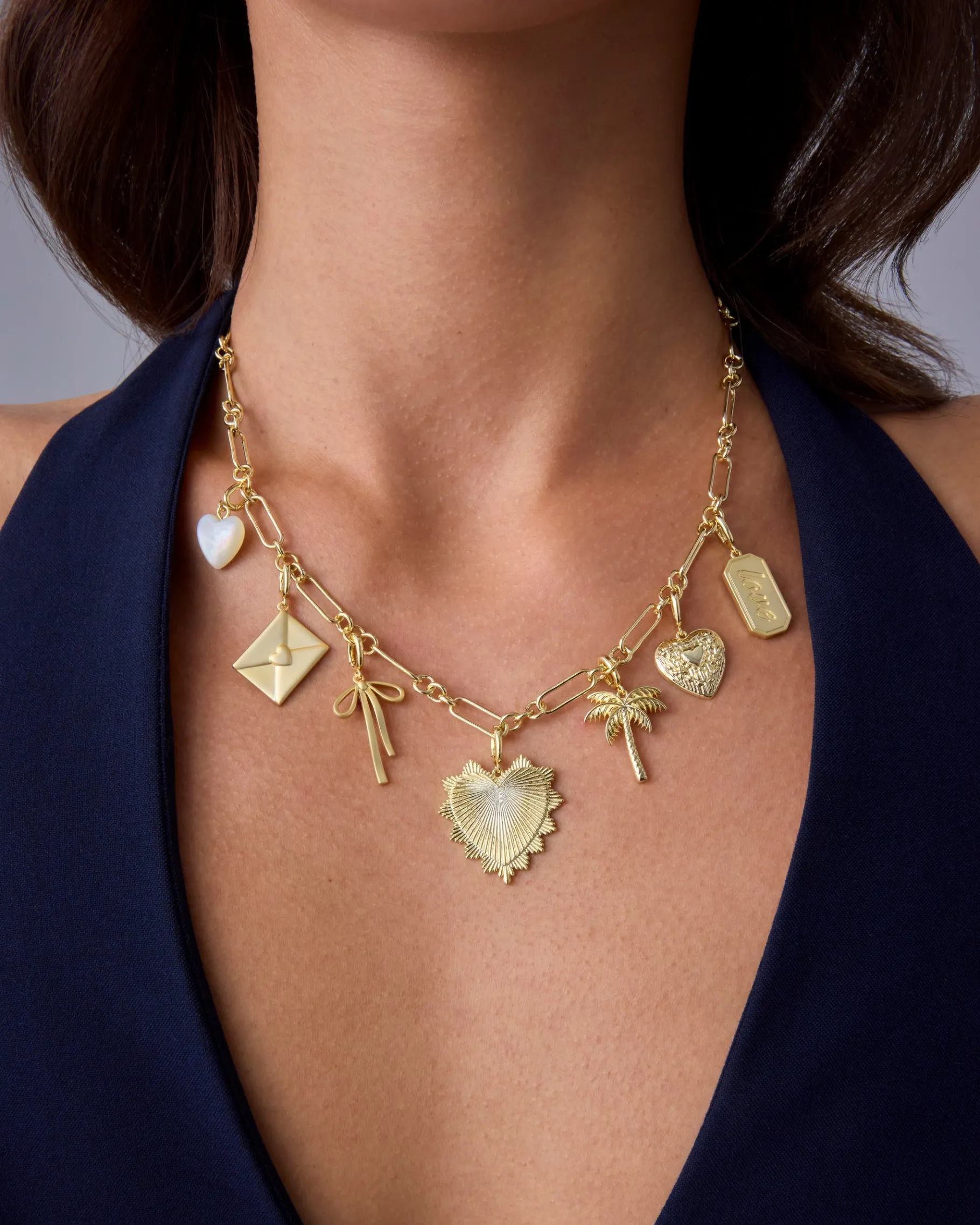 PAVOI Pendants|Chains-Chunky Charm Necklace