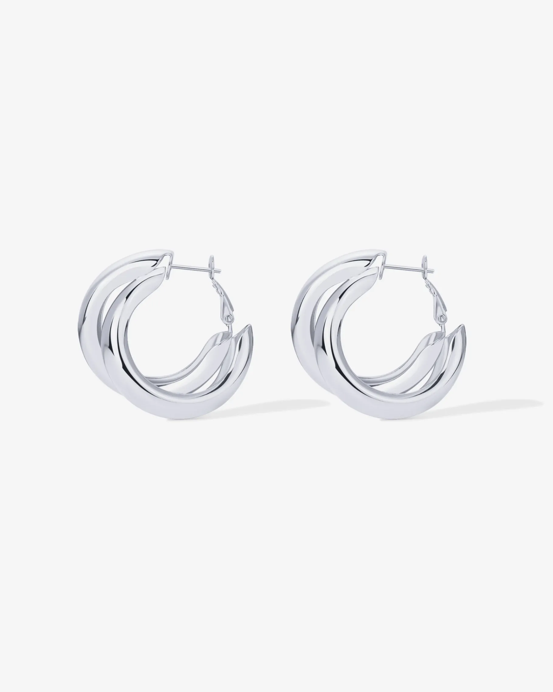 PAVOI Statement|Hoops-Chunky Double Hoops