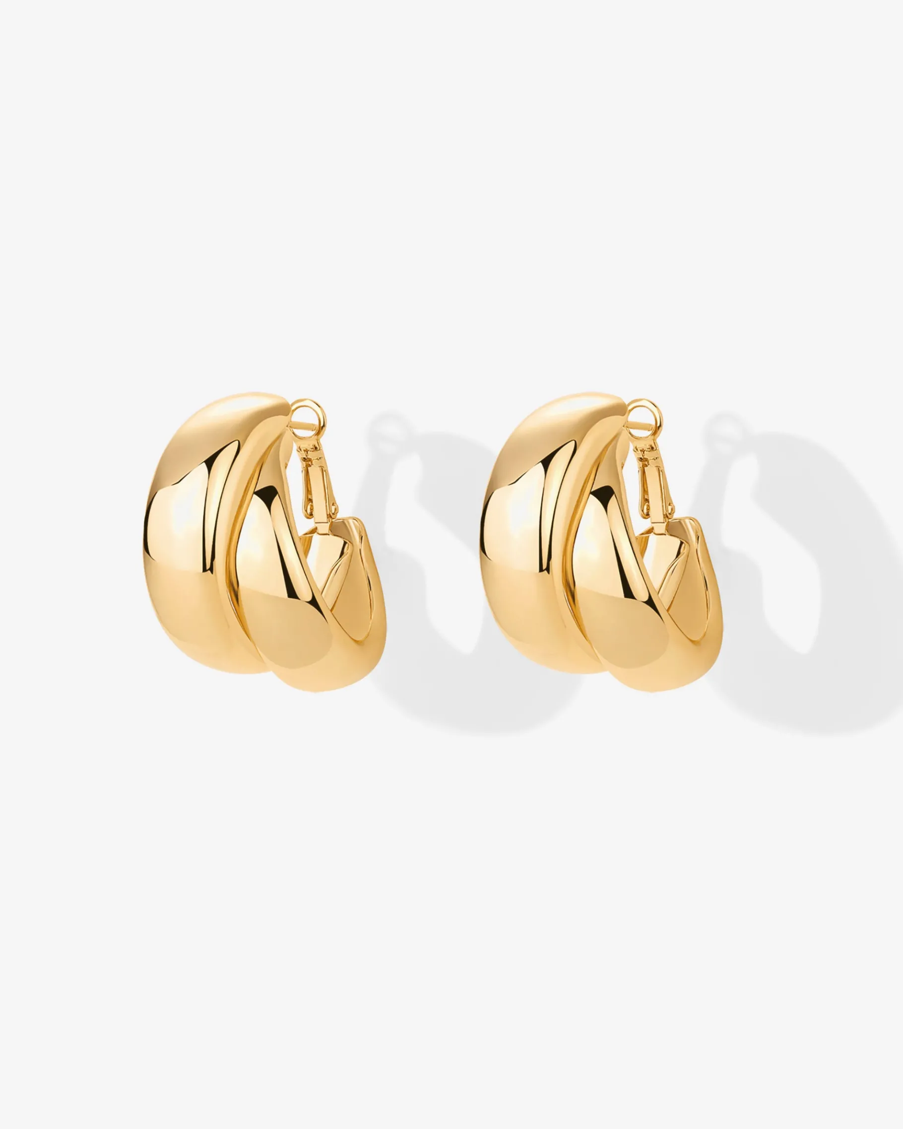 PAVOI Statement|Hoops-Chunky Double Hoops