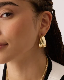 PAVOI Statement|Hoops-Chunky Double Hoops