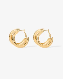 PAVOI Statement|Hoops-Chunky Double Hoops