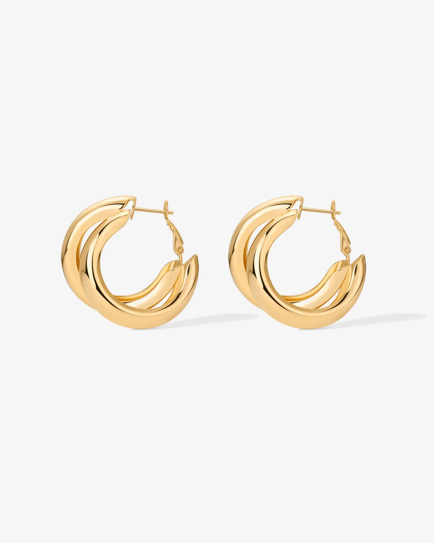 PAVOI Statement|Hoops-Chunky Double Hoops