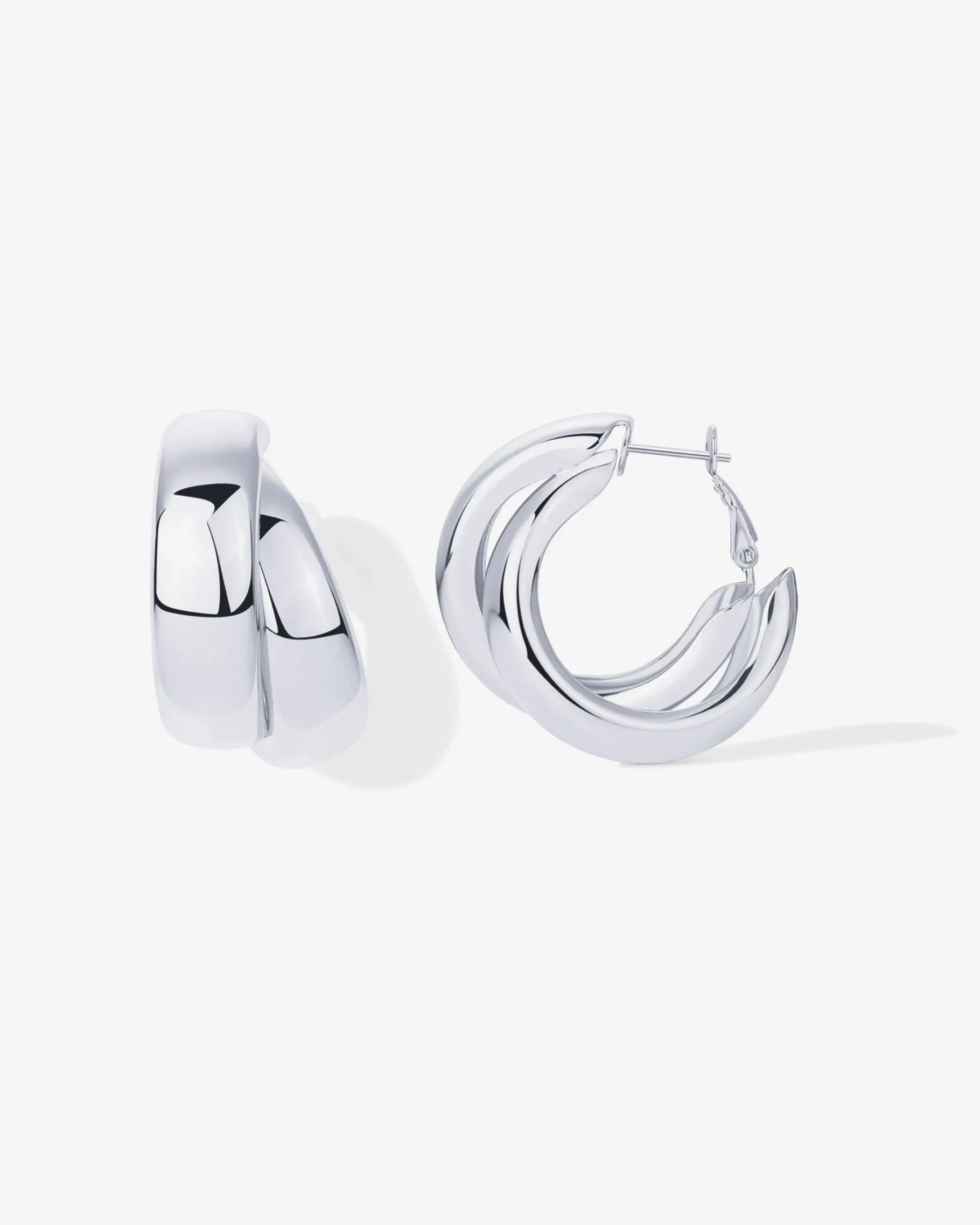 PAVOI Statement|Hoops-Chunky Double Hoops