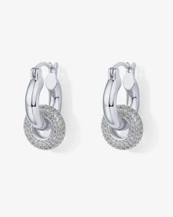 PAVOI Dangle & Threader|Huggies-Chunky Halo Convertible Hoops
