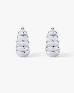 PAVOI Hoops-Chunky Ribbed Retro Hoops