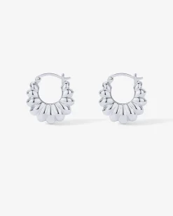 PAVOI Hoops-Chunky Ribbed Retro Hoops
