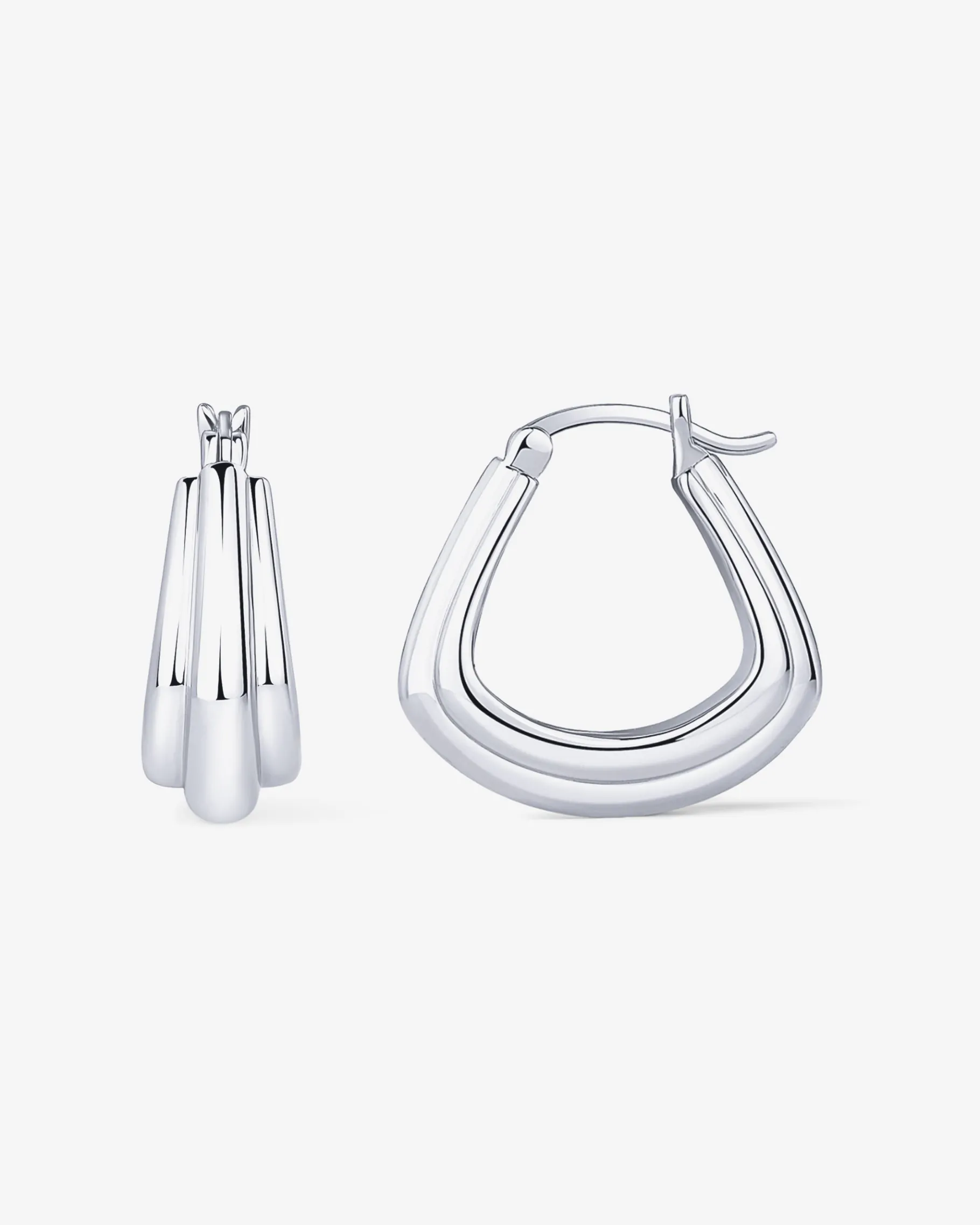 PAVOI Hoops-Chunky Triangle Hoops