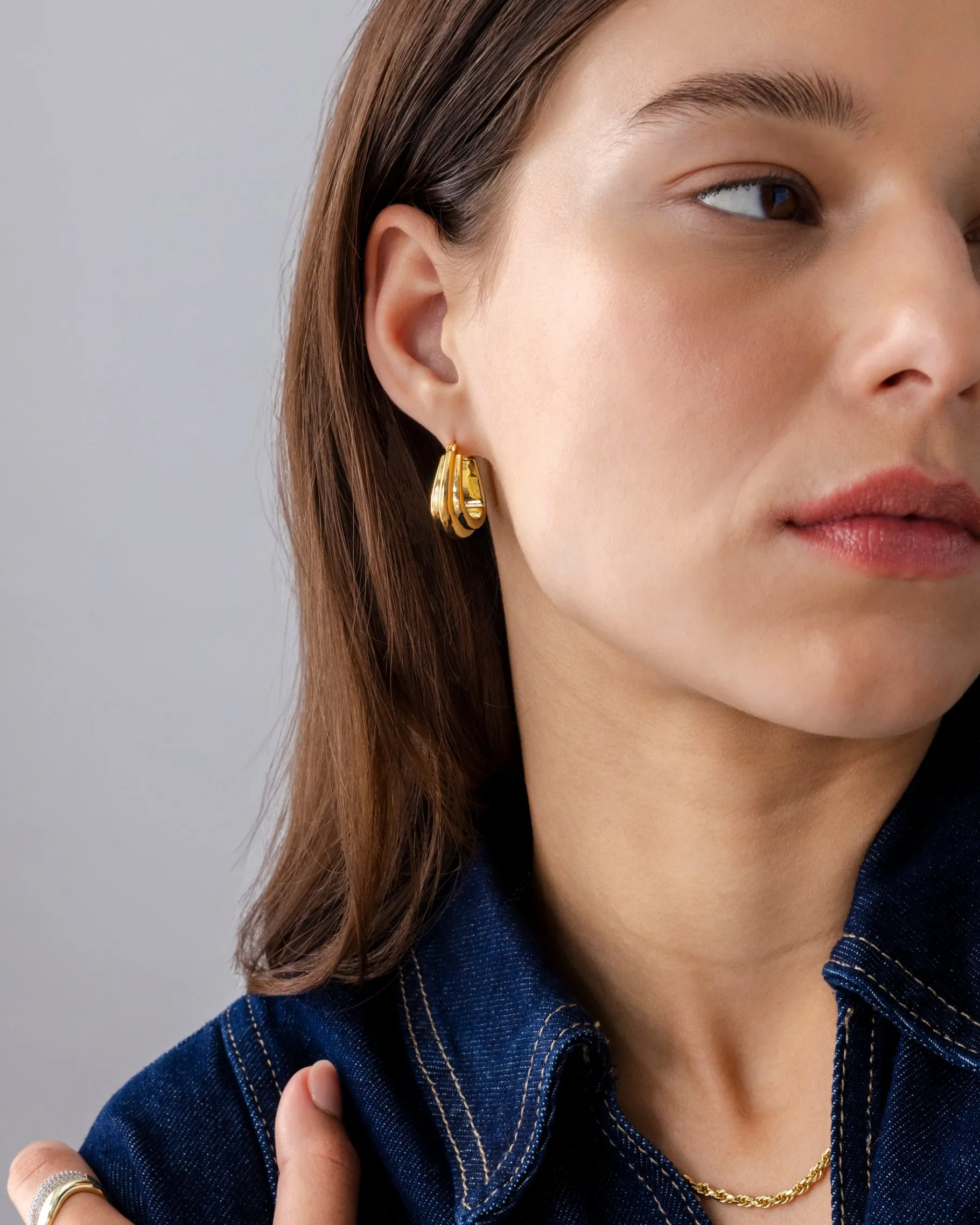 PAVOI Hoops-Chunky Triangle Hoops