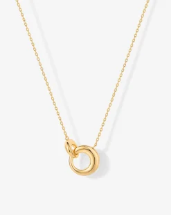 PAVOI Pendants-Circle Link Pendant Necklace