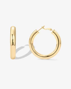 PAVOI Hoops-Clasp Back Chunky Hoops