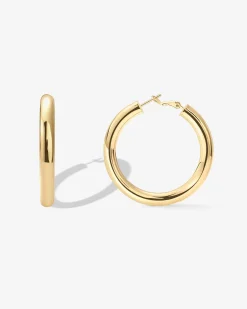 PAVOI Hoops-Clasp Back Chunky Hoops