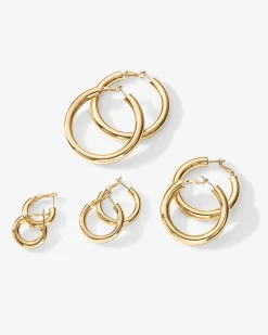 PAVOI Hoops-Clasp Back Chunky Hoops