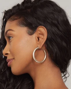 PAVOI Hoops-Clasp Back Chunky Hoops