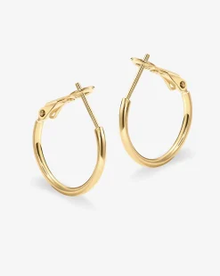 PAVOI Hoops-Clasp Back Thin Hoops