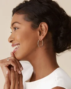 PAVOI Hoops-Clasp Back Thin Hoops