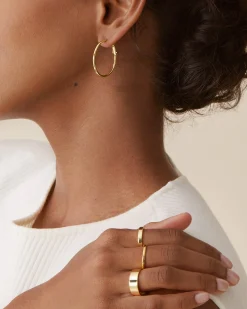 PAVOI Hoops-Clasp Back Thin Hoops