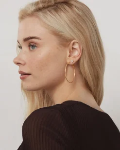 PAVOI Hoops-Clasp Back Thin Hoops